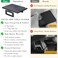 Smatdecis Couch Arm Tray Table Sofa Arm Clip Armrest Tray Table Suitable for Home DrinksFast FoodFruit Etc Large Size MultiFunction BlackDual PhoneTablet Holder