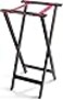 New Star Foodservice 20021 Mahogany Finish Solid Birchwood Tray Stand 31Inch Brown