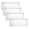 Party Essentials Disposable Hard Plastic Decorative Wavy Trays 14 X 6 Clear