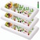 Moon Boat 3PCS Inflatable Serving Trays Salad Ice Bar Food Drink Containers BBQ Picnic Pool Party Supplies Buffet Luau Coolerwith a Drain Plug