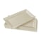 Silver Spoons SILVER SPOONS Elegant Lace Plastic Serving Trays 6 PC Disposable Plastic Trays and Platters for Party 14 x 75 Serves Snacks Desserts Sweets Perfect for celebrations events Ivory