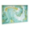 MAONAME Turquoise Serving Tray with Handles Plastic Decorative Tray for Coffee Table Marbling Rectangular Trays for Bathroom Ottoman Storage 157 Lx 102 W X 157 H