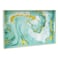 MAONAME Turquoise Serving Tray with Handles Plastic Decorative Tray for Coffee Table Marbling Rectangular Trays for Bathroom Ottoman Storage 157 Lx 102 W X 157 H