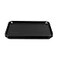 Nesmilers Plastic Fast Food Trays Cafeteria Trays 4 Pack Serving Trays Black