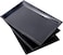 supernal Supernal 12 Pack Black Plastic Serving Trays 15x10 PlasticTrays Plastic Fast Food Tray Heavy Duty Platters Disposable Serving Party Platters BlackParty Serving Trays