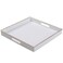 MAONAME 13 Decorative Tray White Serving Tray with Handles Coffee Table Trays Square Plastic Trays for Ottoman Bathroom Kitchen