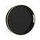 MAONAME Black Decorative Tray for Coffee Table Modern Round Serving Tray with Handles 13 Plastic Tea Trays for Ottoman Bathroom Decor