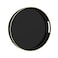 MAONAME Black Decorative Tray for Coffee Table Modern Round Serving Tray with Handles 13 Plastic Tea Trays for Ottoman Bathroom Decor