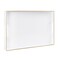 MAONAME White Decorative Tray for Coffee Table Modern Serving Tray with Handles Plastic Rectangular Tea Trays for Ottoman Bathroom Decor 158 X 102 x 14