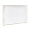 MAONAME White Decorative Tray for Coffee Table Modern Serving Tray with Handles Plastic Rectangular Tea Trays for Ottoman Bathroom Decor 158 X 102 x 14