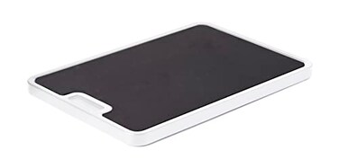Nifty Solutions Nifty Small Appliance Rolling Tray White Kitchen Caddy Sliding Tray Integrated Rolling System NonSlip Pad Top Sliding Tray for Coffee Maker Stand Mixer Blender Toaster