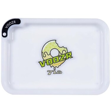JIUBILAI CO LED Glow Light Up Tray 7 Colors Party Mode Rechargeable Luminous Disk Cookies Tray