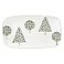 kate spade new york Evergreen Hors Doeuvres Tray 1 Count White Christmas Holiday Hosting