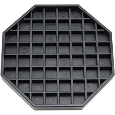 Happy Reunion Octagon Coffee Drip Tray by Hard Black Plastic for Coffee Countertop Drip Tray for Drink Dispenser 6 1 Pcs