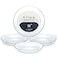 Royal Imports 11 Clear Plastic Saucer Plant Drip Tray Low Pie Plate Floral Flower Dish Wedding Party Home and Holiday Decor 6 Pack