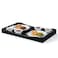 GOBAM Bamboo Extra Large Ottoman Tray 26 x 15 inches Wooden Tray for Dining Table Parties Serving Tray with Handles for Food Cheese Snacks Tea Coffee Wine