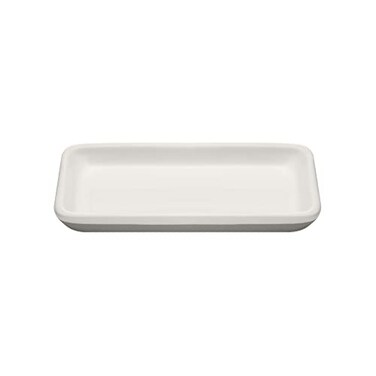 Full Circle Keep Tray Love Ceramic Bathroom Kitchen Organizer Tray White