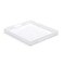 ATOZONE White Modern Acrylic Ottoman Tray with Cutout Handles 22x22 Inch OverSized Serving Tray Rubber Boot Tray Organizer Decorative Tray for Living Room BedroomBathroom and Kitchen Tabletop