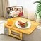 Smatdecis Couch Arm Tray Table Sofa Arm Clip Table Armrest Tray Table Suitable for Home DrinksFast FoodFruit Etc Large Size MultiFunction Natural