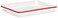 Red Co. Red Co 11 x 9 Enamelware Metal Classic 2 Quart Rectangular Serving Tray Solid WhiteRed Rim