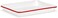 Red Co. Red Co 11 x 9 Enamelware Metal Classic 2 Quart Rectangular Serving Tray Solid WhiteRed Rim