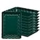 PLASTICPRO Plasticpro Plastic Green Christmass Serving Trays Serving Platters Rectangle 9X13 Disposable Party Dish Includes 8 Green Trays