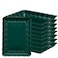 PLASTICPRO Plasticpro Plastic Green Christmass Serving Trays Serving Platters Rectangle 9X13 Disposable Party Dish Includes 8 Green Trays