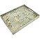 Spsyrine Serving Tray with Handles Plastic Decorative Tray for Coffee Table Living Room Home Decor Dianthus