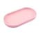 VCREATC Pink Small Tray 10 inch Oval Tray for Bathtub Bathroom Vanity Items Countertop Organizer Soap Perfume