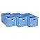 Household Essentials 6 ct Open Fabric Cube Storage Bins Carolina Blue