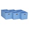 Household Essentials 6 ct Open Fabric Cube Storage Bins Carolina Blue