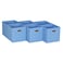 Household Essentials 6 ct Open Fabric Cube Storage Bins Carolina Blue