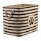 Bone Dry Pet Storage Collection Striped Paw Patch Bin Large Rectangle Brown