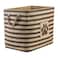 Bone Dry Pet Storage Collection Striped Paw Patch Bin Large Rectangle Brown