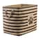 Bone Dry Pet Storage Collection Striped Paw Patch Bin Large Rectangle Brown