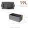 SNWDN 6 Pack Closet Cloth Storage Bins for Shelves Medium Storage Baskets for Shelves Fabric Bins for Closet organization with Handles Gray 15L x 10W x 8H