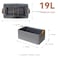 SNWDN 6 Pack Closet Cloth Storage Bins for Shelves Medium Storage Baskets for Shelves Fabric Bins for Closet organization with Handles Gray 15L x 10W x 8H