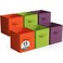 Sorbus Fabric Storage Cubes 6 Foldable Storage Bins for Organizing Pantry Cubbies Toy Box Clothes Storage Closet Organizer 13 Inch Collapsible Cube Baskets for Shelves with Handle