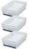 Mainstay Basic White Storage Trays 6 Rectangle by