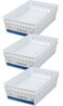 Mainstay Basic White Storage Trays 6 Rectangle by