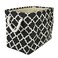 DII Polyester Container with Handles Lattice Storage Bin Medium Black Lattice