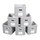 MAX Houser Fabric Cloth Storage BinsFoldable Storage Cubes Organizer Baskets with Dual Handles for Home Bedroom StorageSet of 6 Grey