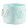 Bone Dry Pet Storage Collection Collapsible Bin Small Round Aqua