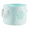 Bone Dry Pet Storage Collection Collapsible Bin Small Round Aqua