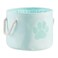 Bone Dry Pet Storage Collection Collapsible Bin Small Round Aqua