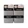 DECOMOMO Storage Bins Large Fabric Storage Baskets for Shelves Decorative Linen Closet Organizer 15 x 11 x 95 inches Grey Black 4 Pack
