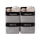 DECOMOMO Storage Bins Large Fabric Storage Baskets for Shelves Decorative Linen Closet Organizer 15 x 11 x 95 inches Grey Black 4 Pack