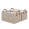 StorageWorks Storage Bins Fabric Storage Bins for Shelves Storage Baskets with Metal Frame Closet Baskets and Bins with Handles Brown and Beige 2Pack
