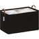 Hinwo 70L Extra Large Storage Bins Closet Organizers and Storage Foldable Clothes Storage Baskets with Handles Containers for Clothing Blanket Comforters Toys Bedding Black