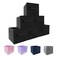 EBIGIC Small Storage Bins6 Pack 90x75x75 Small Size Fabirc Foldable Closet Toy Organizer Collapsible Cloth Black
